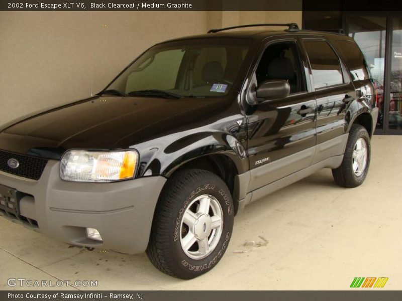 Black Clearcoat / Medium Graphite 2002 Ford Escape XLT V6