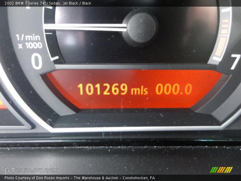 Jet Black / Black 2002 BMW 7 Series 745i Sedan