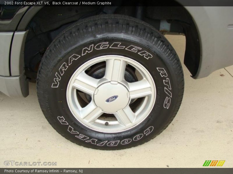 Black Clearcoat / Medium Graphite 2002 Ford Escape XLT V6