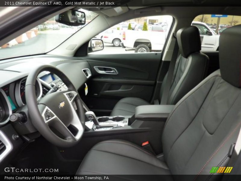 Gold Mist Metallic / Jet Black 2011 Chevrolet Equinox LT AWD
