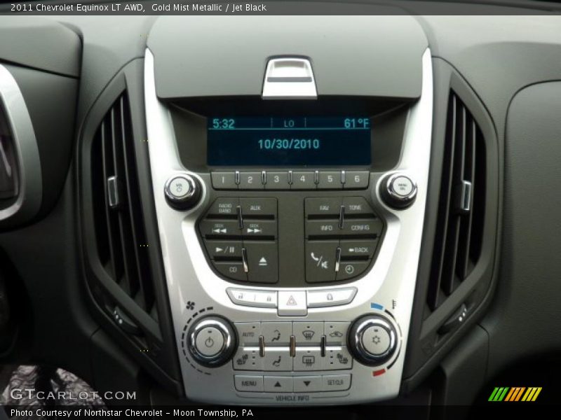 Gold Mist Metallic / Jet Black 2011 Chevrolet Equinox LT AWD