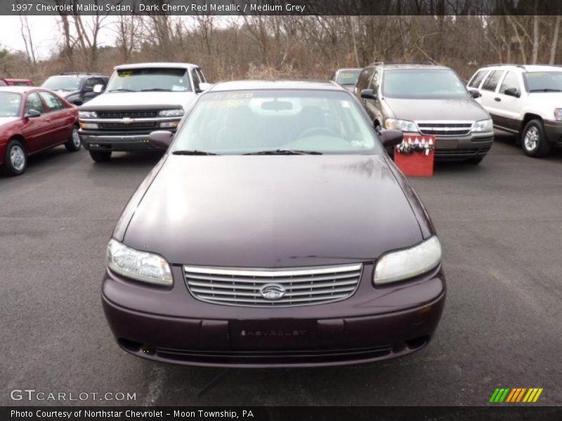 Dark Cherry Red Metallic / Medium Grey 1997 Chevrolet Malibu Sedan