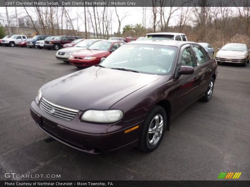 Dark Cherry Red Metallic / Medium Grey 1997 Chevrolet Malibu Sedan