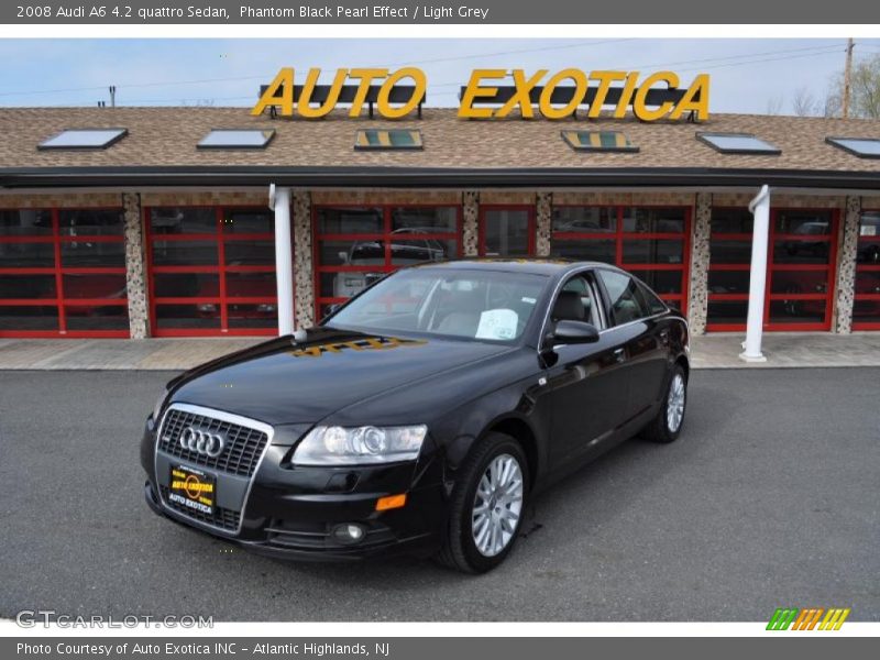 Phantom Black Pearl Effect / Light Grey 2008 Audi A6 4.2 quattro Sedan
