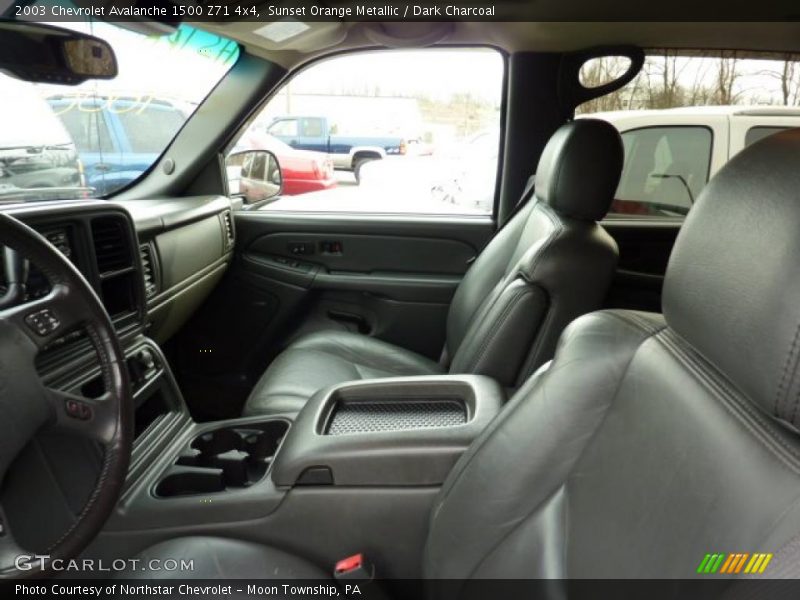 Sunset Orange Metallic / Dark Charcoal 2003 Chevrolet Avalanche 1500 Z71 4x4