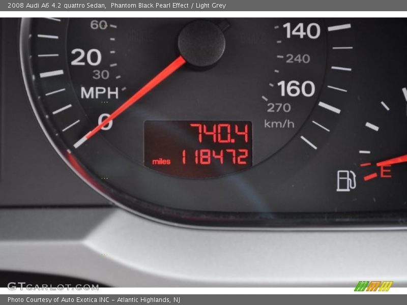 Phantom Black Pearl Effect / Light Grey 2008 Audi A6 4.2 quattro Sedan