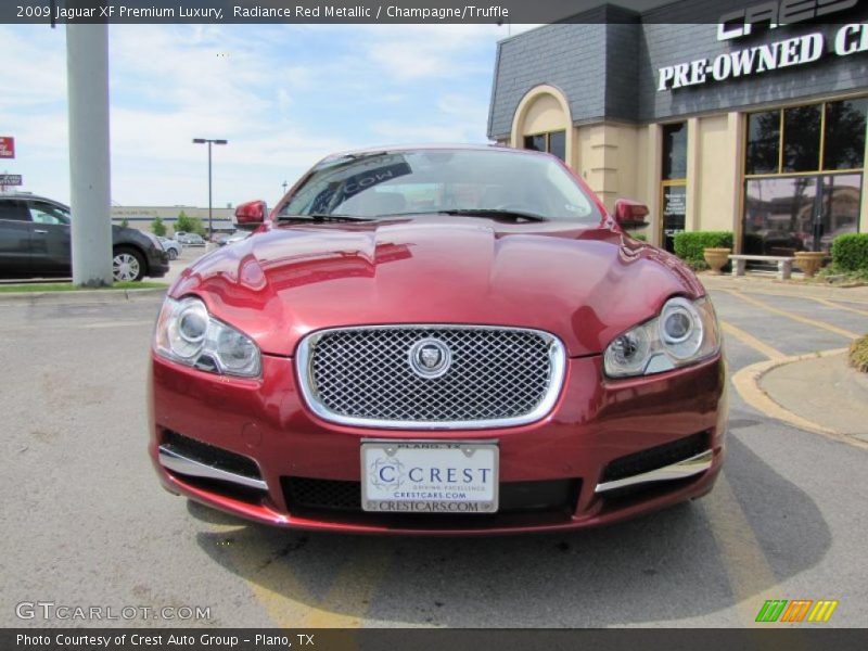 Radiance Red Metallic / Champagne/Truffle 2009 Jaguar XF Premium Luxury