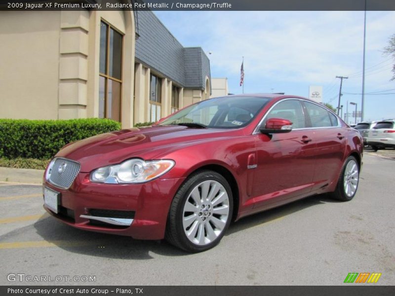 Radiance Red Metallic / Champagne/Truffle 2009 Jaguar XF Premium Luxury