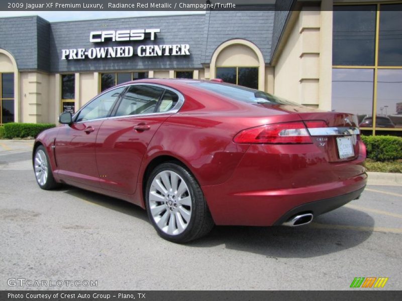 Radiance Red Metallic / Champagne/Truffle 2009 Jaguar XF Premium Luxury
