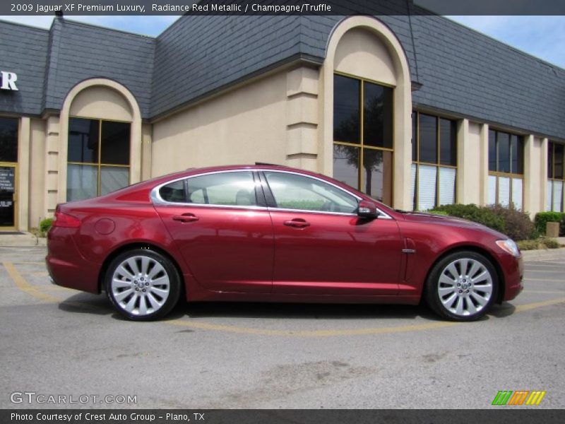 Radiance Red Metallic / Champagne/Truffle 2009 Jaguar XF Premium Luxury