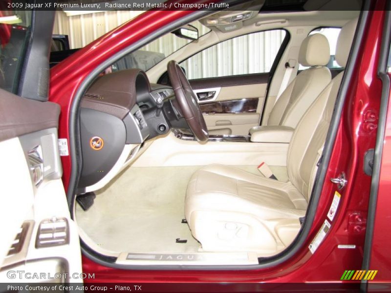 Radiance Red Metallic / Champagne/Truffle 2009 Jaguar XF Premium Luxury