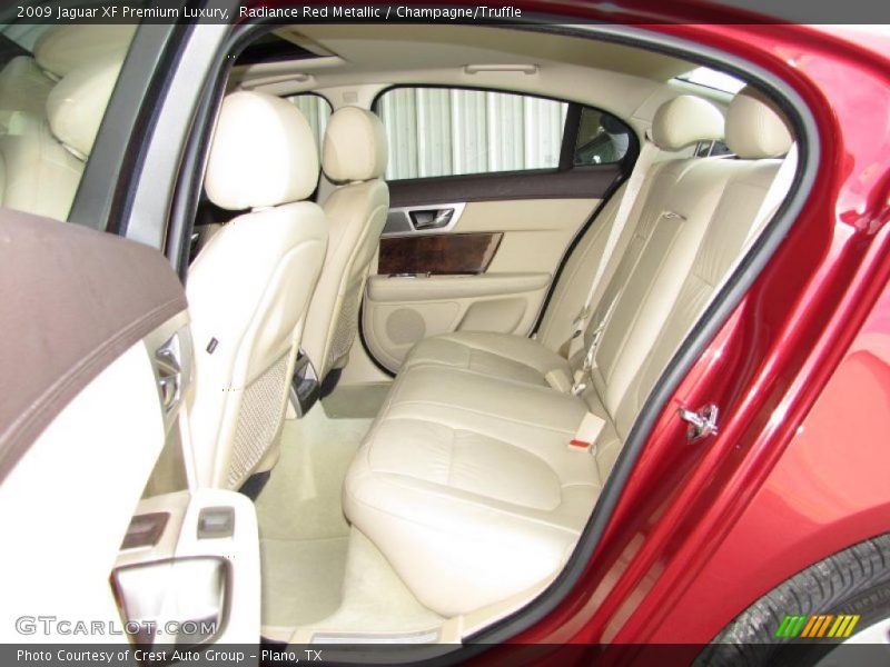 Radiance Red Metallic / Champagne/Truffle 2009 Jaguar XF Premium Luxury
