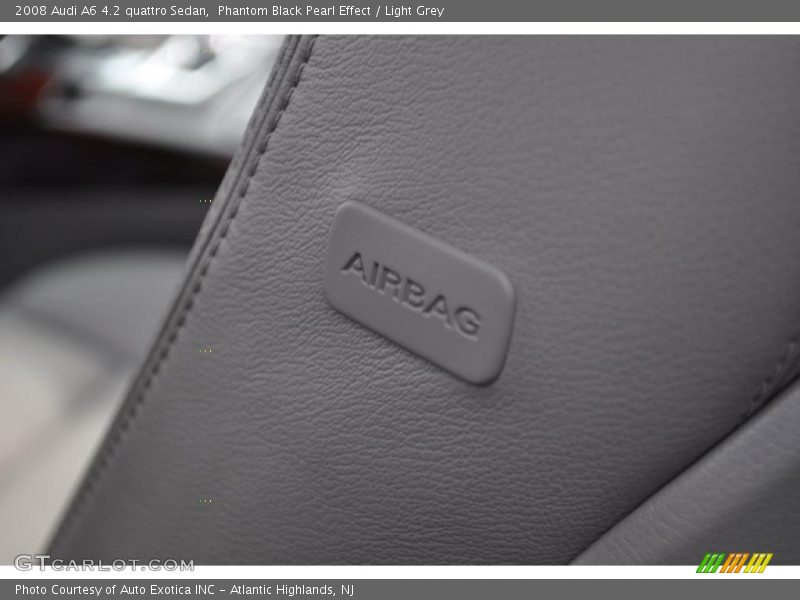 Phantom Black Pearl Effect / Light Grey 2008 Audi A6 4.2 quattro Sedan