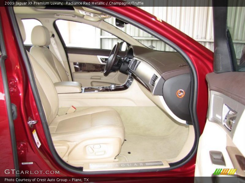 Radiance Red Metallic / Champagne/Truffle 2009 Jaguar XF Premium Luxury