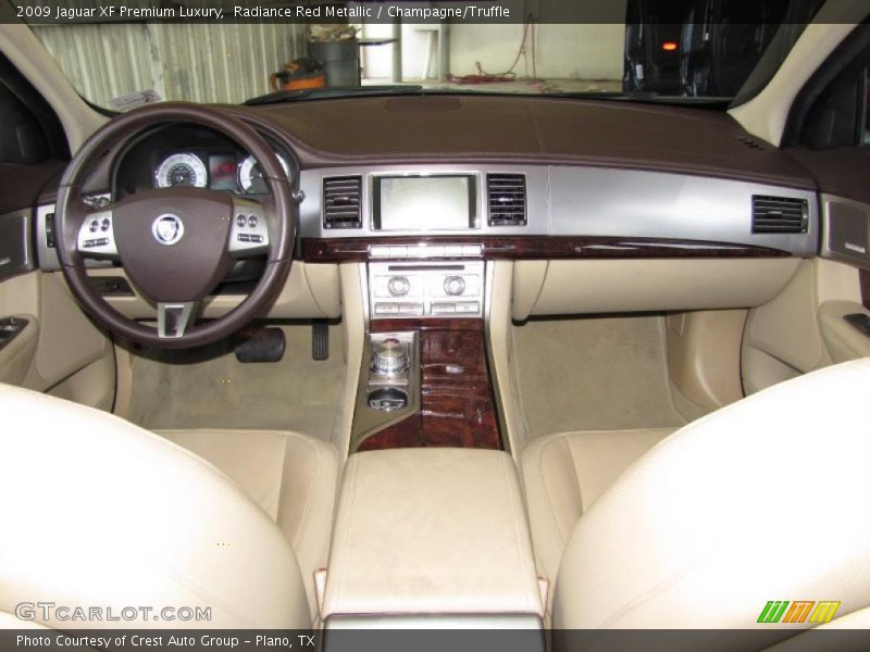 Radiance Red Metallic / Champagne/Truffle 2009 Jaguar XF Premium Luxury