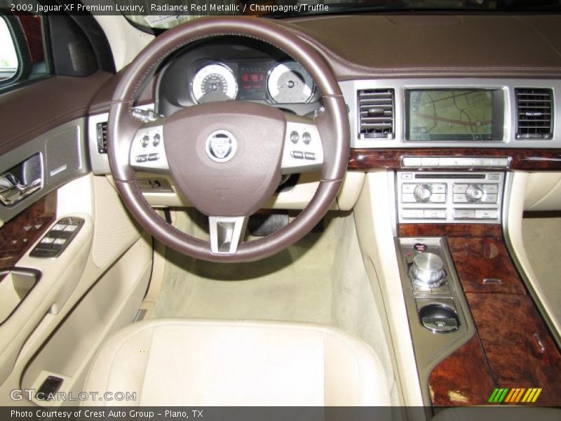 Radiance Red Metallic / Champagne/Truffle 2009 Jaguar XF Premium Luxury