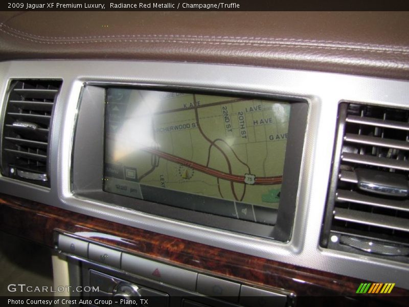 Radiance Red Metallic / Champagne/Truffle 2009 Jaguar XF Premium Luxury