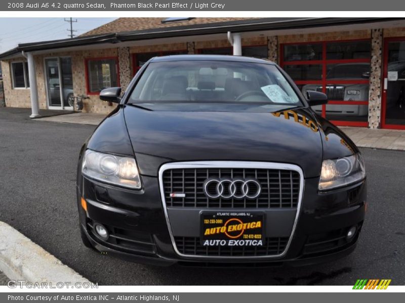 Phantom Black Pearl Effect / Light Grey 2008 Audi A6 4.2 quattro Sedan