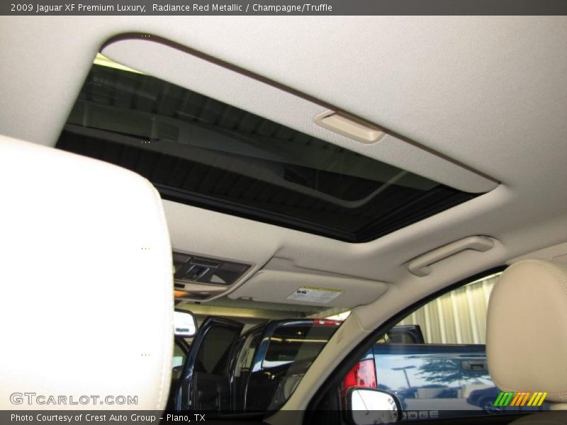 Radiance Red Metallic / Champagne/Truffle 2009 Jaguar XF Premium Luxury