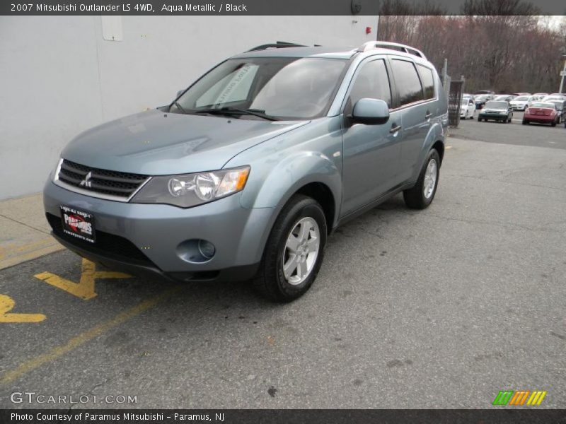 Aqua Metallic / Black 2007 Mitsubishi Outlander LS 4WD