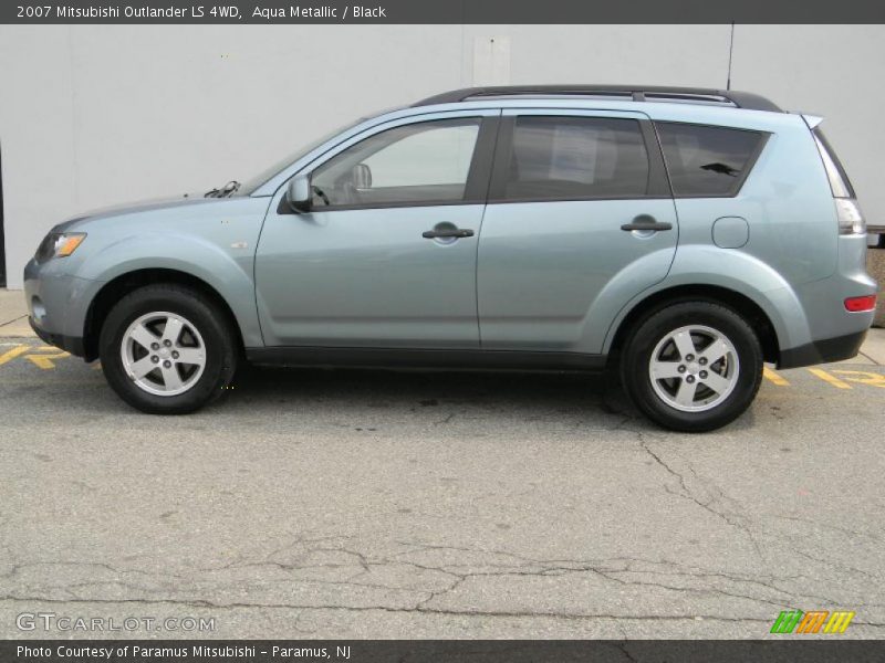 Aqua Metallic / Black 2007 Mitsubishi Outlander LS 4WD