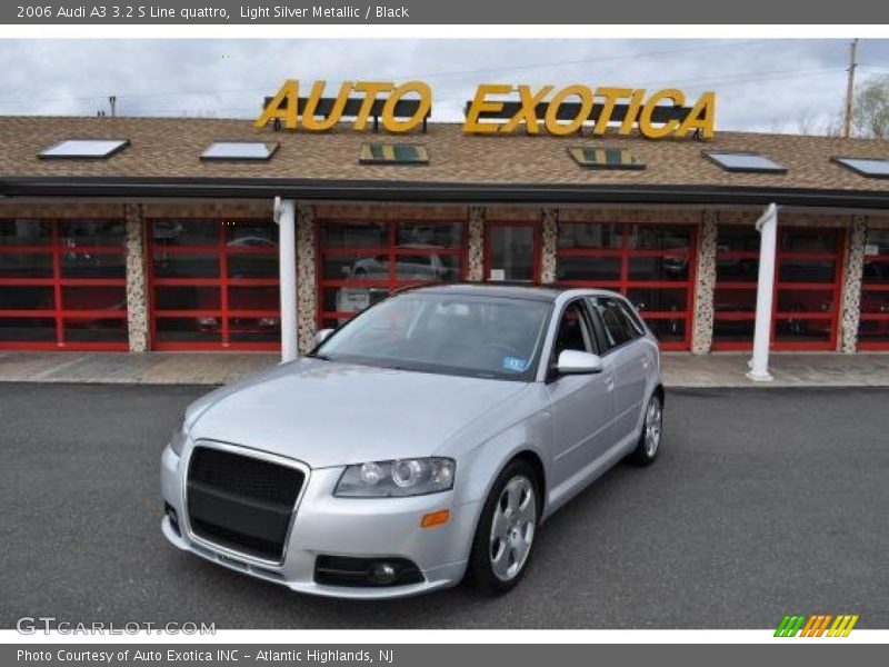Light Silver Metallic / Black 2006 Audi A3 3.2 S Line quattro