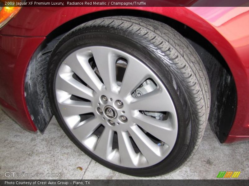 Radiance Red Metallic / Champagne/Truffle 2009 Jaguar XF Premium Luxury