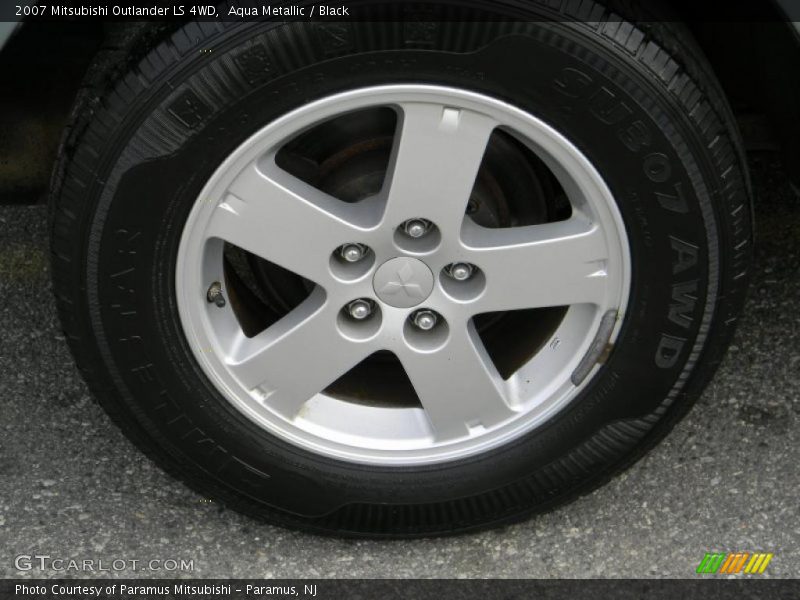 Aqua Metallic / Black 2007 Mitsubishi Outlander LS 4WD