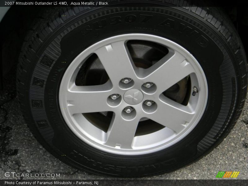 Aqua Metallic / Black 2007 Mitsubishi Outlander LS 4WD