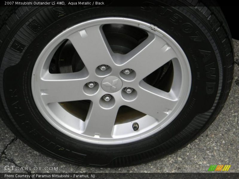 Aqua Metallic / Black 2007 Mitsubishi Outlander LS 4WD