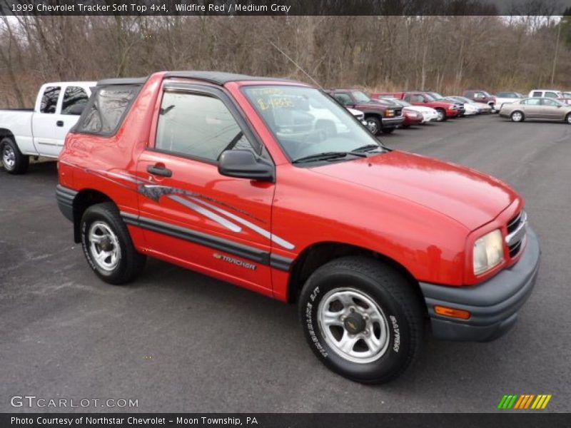 Front 3/4 View of 1999 Tracker Soft Top 4x4