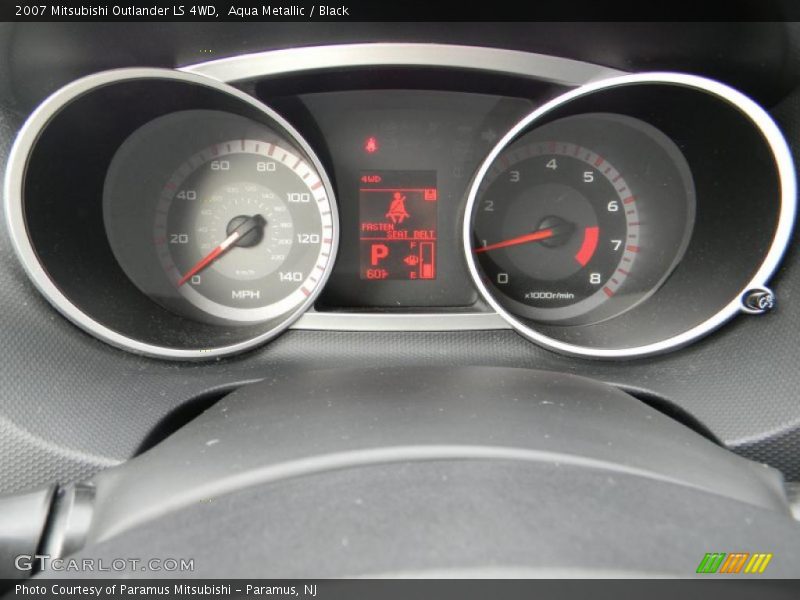 Aqua Metallic / Black 2007 Mitsubishi Outlander LS 4WD