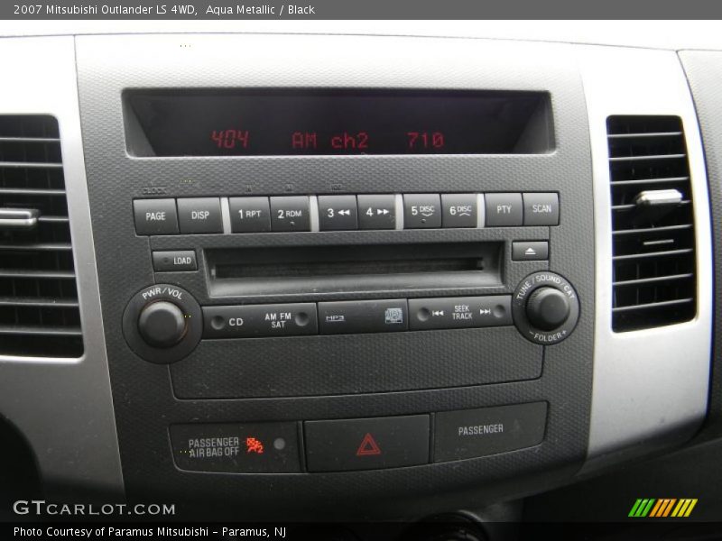 Aqua Metallic / Black 2007 Mitsubishi Outlander LS 4WD