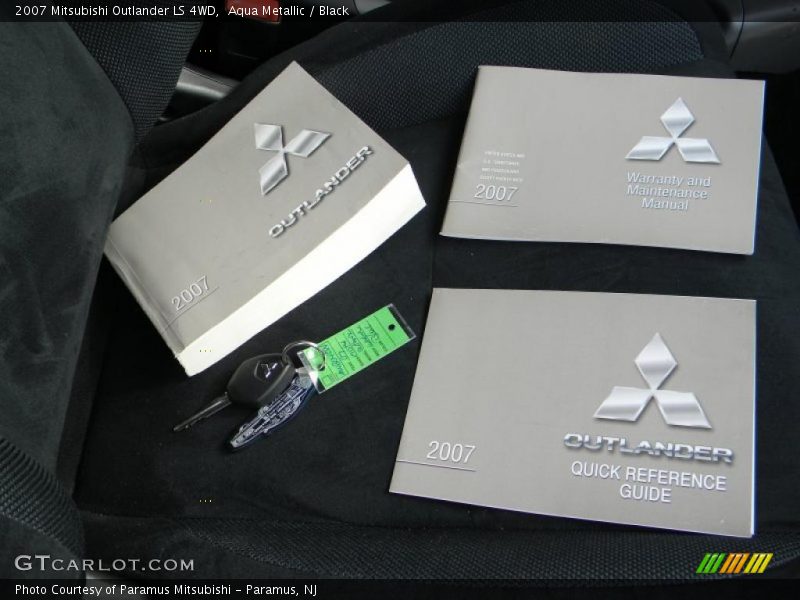 Aqua Metallic / Black 2007 Mitsubishi Outlander LS 4WD