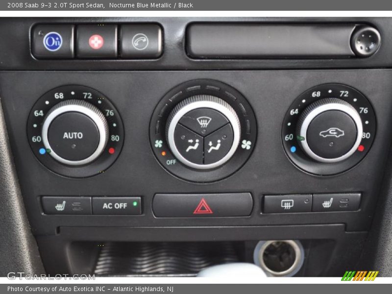 Controls of 2008 9-3 2.0T Sport Sedan