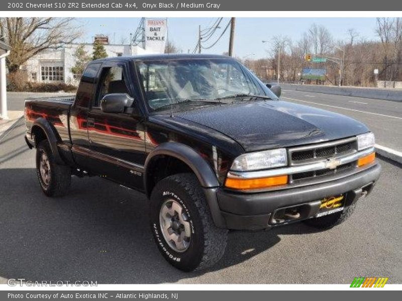 Onyx Black / Medium Gray 2002 Chevrolet S10 ZR2 Extended Cab 4x4