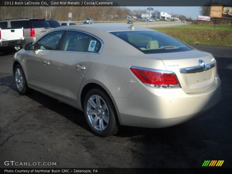 Gold Mist Metallic / Cocoa/Cashmere 2011 Buick LaCrosse CXL