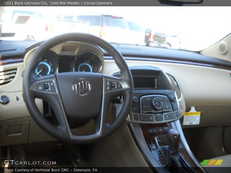 Gold Mist Metallic / Cocoa/Cashmere 2011 Buick LaCrosse CXL