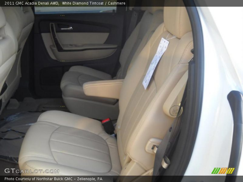White Diamond Tintcoat / Cashmere 2011 GMC Acadia Denali AWD