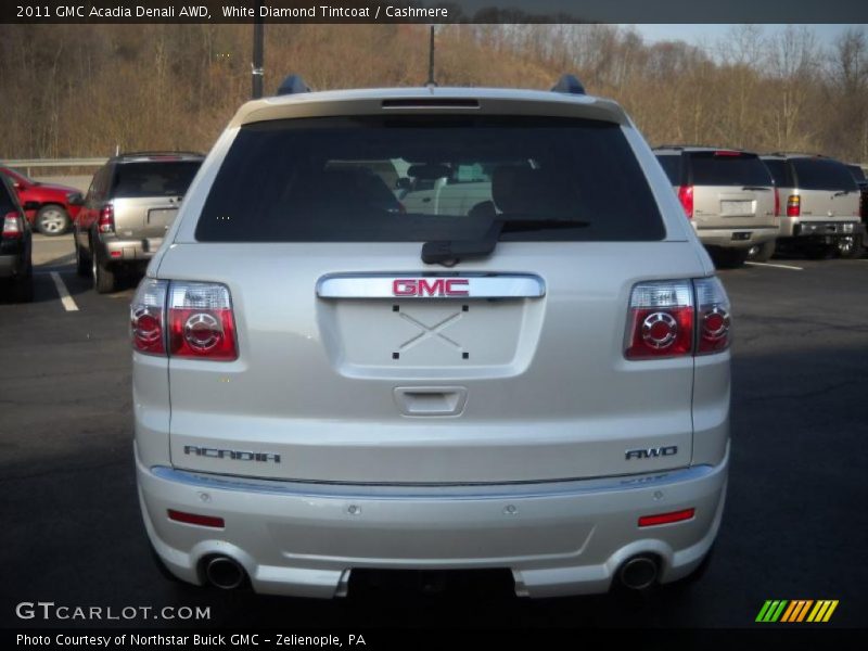 White Diamond Tintcoat / Cashmere 2011 GMC Acadia Denali AWD