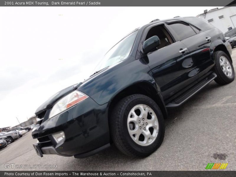 Dark Emerald Pearl / Saddle 2001 Acura MDX Touring