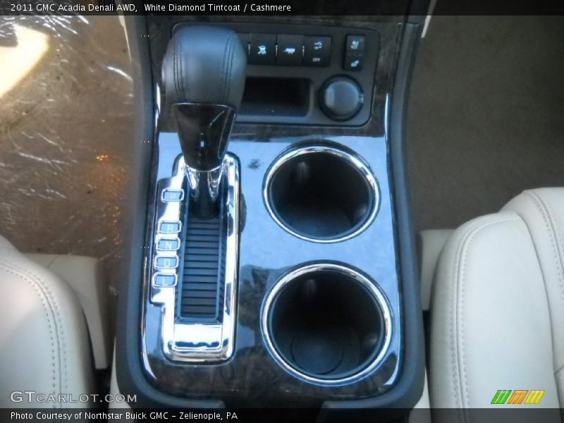 White Diamond Tintcoat / Cashmere 2011 GMC Acadia Denali AWD