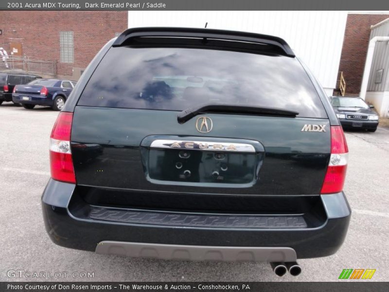 Dark Emerald Pearl / Saddle 2001 Acura MDX Touring