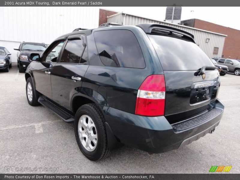 Dark Emerald Pearl / Saddle 2001 Acura MDX Touring