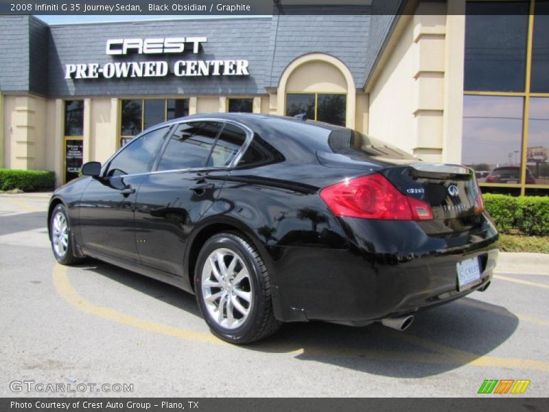 Black Obsidian / Graphite 2008 Infiniti G 35 Journey Sedan