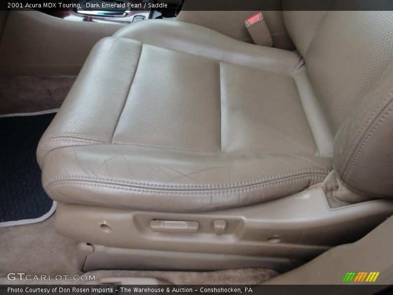 Dark Emerald Pearl / Saddle 2001 Acura MDX Touring