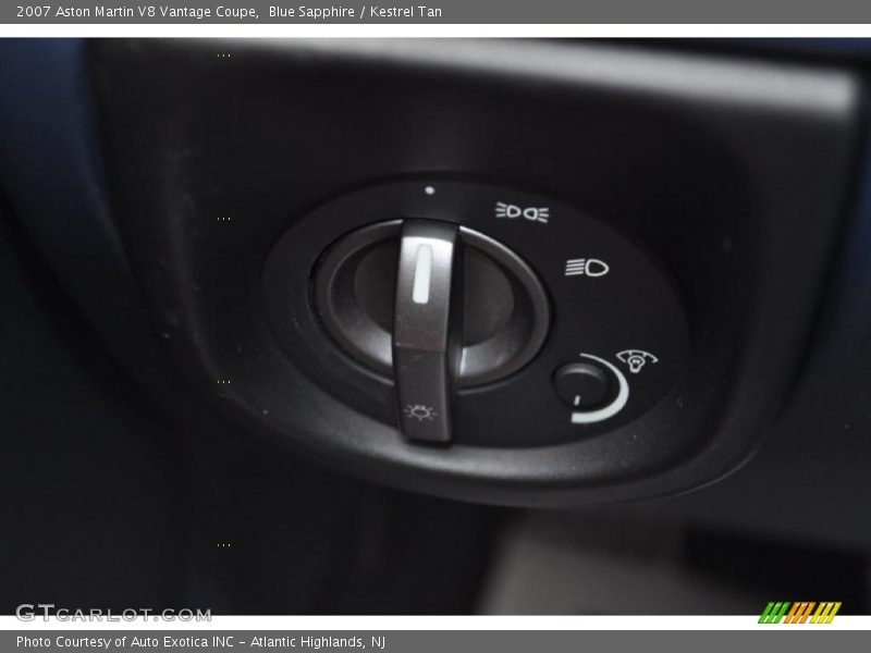 Controls of 2007 V8 Vantage Coupe