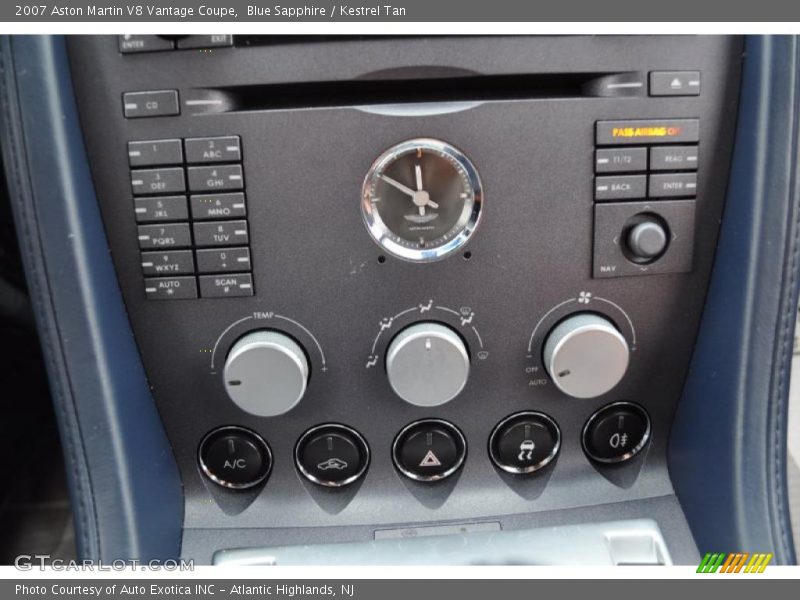 Controls of 2007 V8 Vantage Coupe