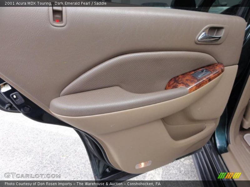 Dark Emerald Pearl / Saddle 2001 Acura MDX Touring