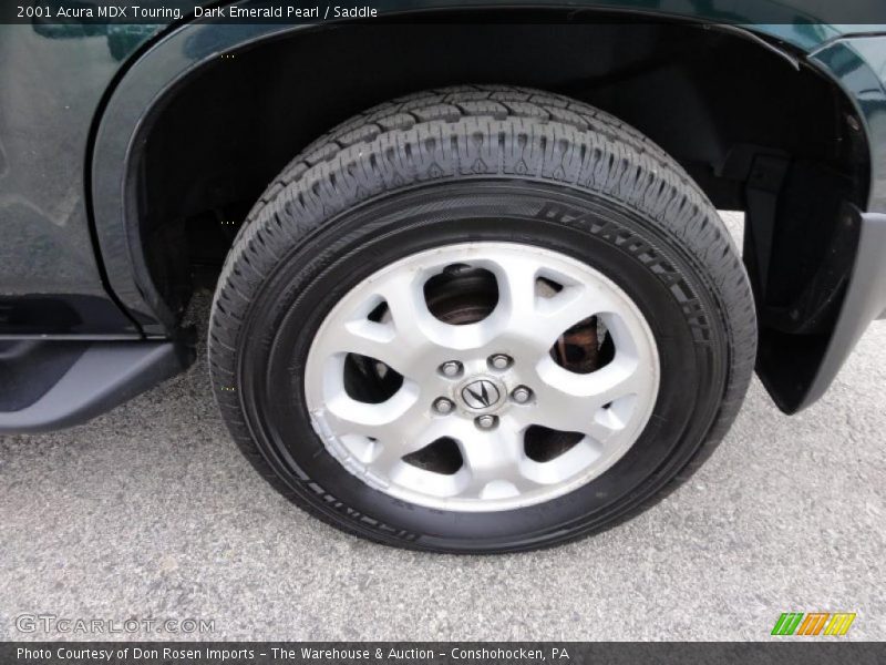 Dark Emerald Pearl / Saddle 2001 Acura MDX Touring